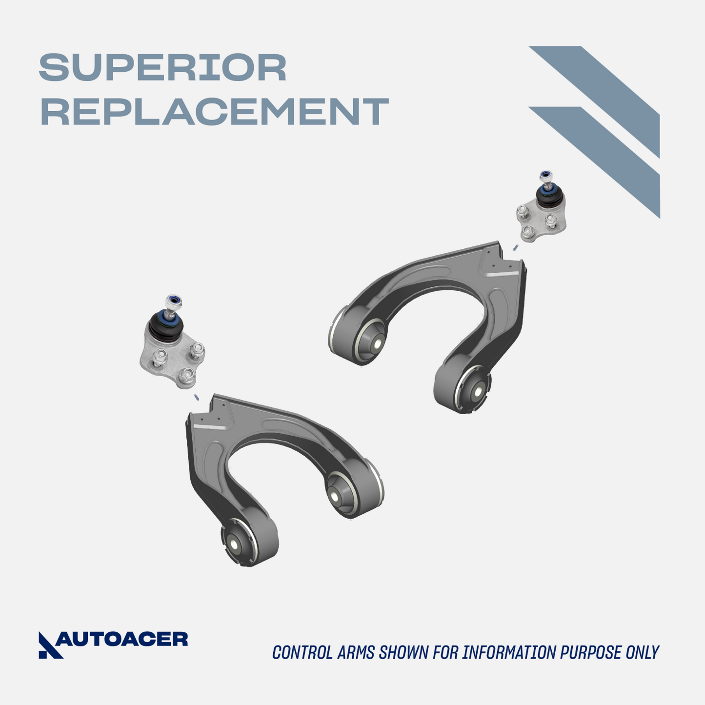 AUTOACER -6p Front Control Trailing Arm Ball Joint Kit for Mercedes-Benz E / CLS