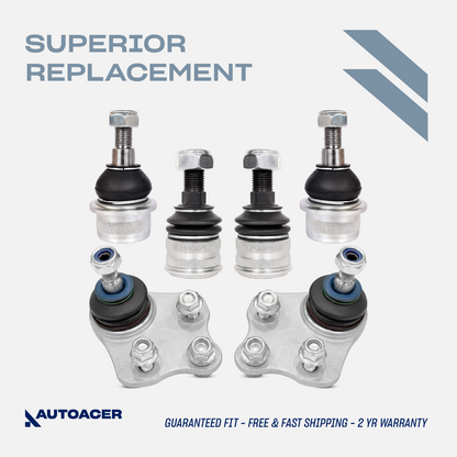 AUTOACER -6p Front Control Trailing Arm Ball Joint Kit for Mercedes-Benz E / CLS