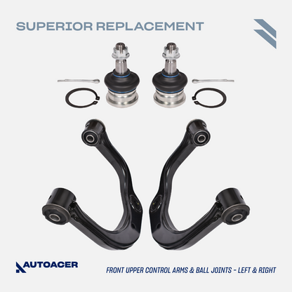 AUTOACER -16p Front Suspension Arms Ball Joints Tie Rods Links Bolts For 4Runner