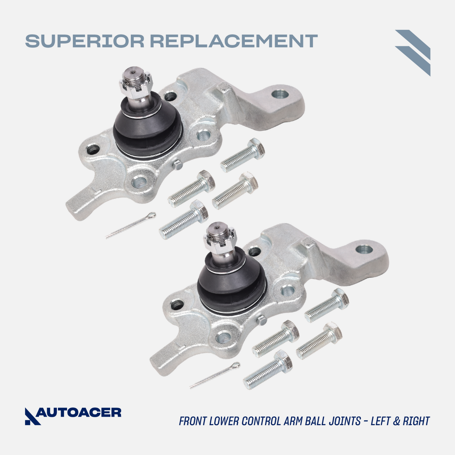 AUTOACER -16p Front Suspension Arms Ball Joints Tie Rods Links Bolts For 4Runner
