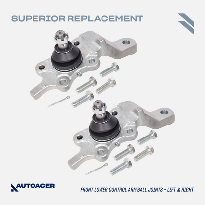 AUTOACER -16p Front Suspension Arms Ball Joints Tie Rods Links Bolts For 4Runner