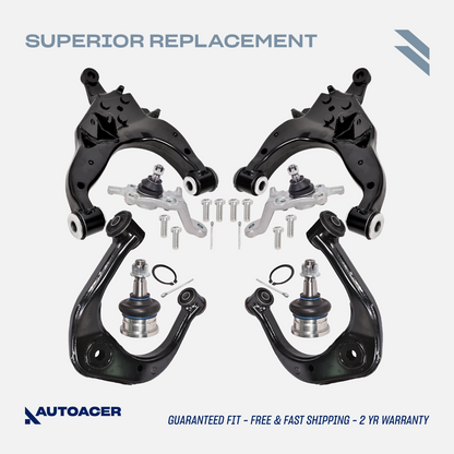 AUTOACER -8p Front Suspension Upper Lower Control Arms Ball Joints 4RUNNER 95-02
