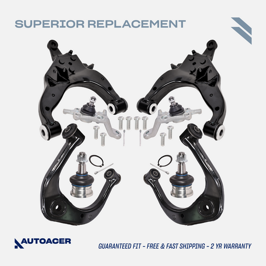 AUTOACER -8p Front Suspension Upper Lower Control Arms Ball Joints 4RUNNER 95-02