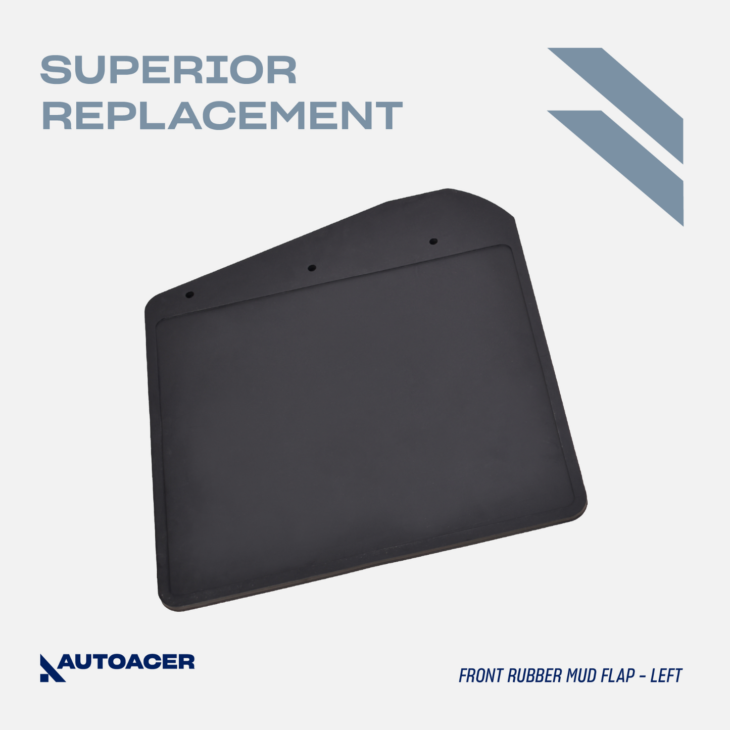 AUTOACER -2p Front Tough Rubber MudFlaps For LAND ROVER DEFENDER 90/110/130 83-1