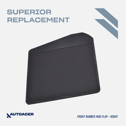 AUTOACER -2p Front Tough Rubber MudFlaps For LAND ROVER DEFENDER 90/110/130 83-1