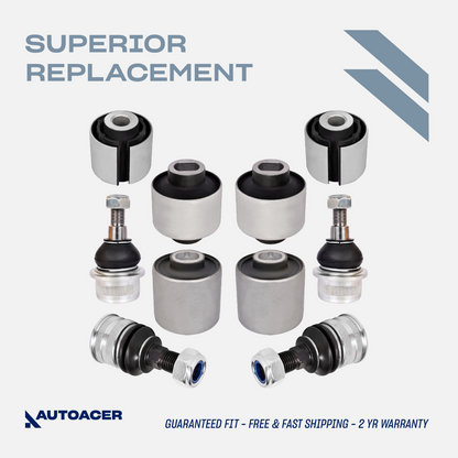 AUTOACER - 10p Front Control Trailing Arm Bushings Ball Joints for Mercedes-Benz