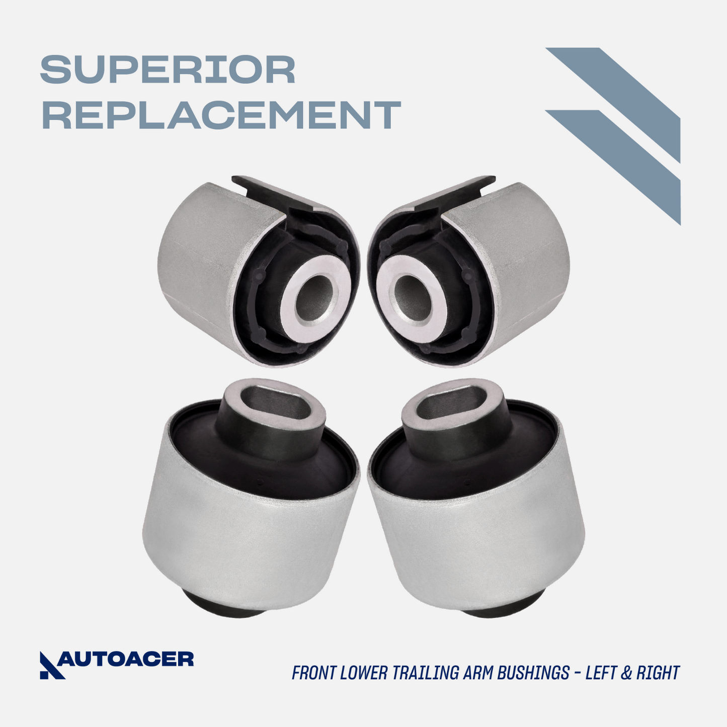 AUTOACER - 10p Front Control Trailing Arm Bushings Ball Joints for Mercedes-Benz