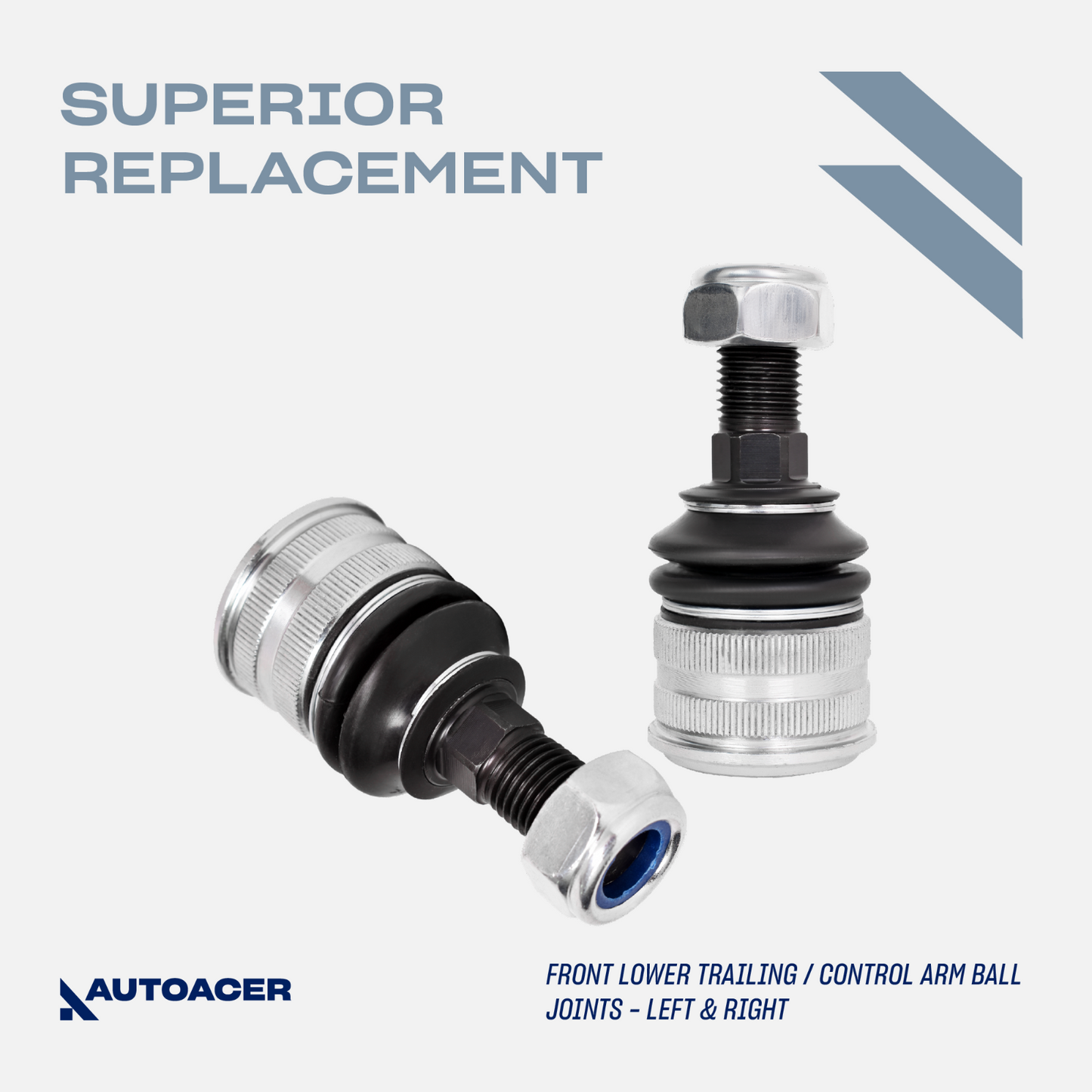 AUTOACER - 10p Front Control Trailing Arm Bushings Ball Joints for Mercedes-Benz