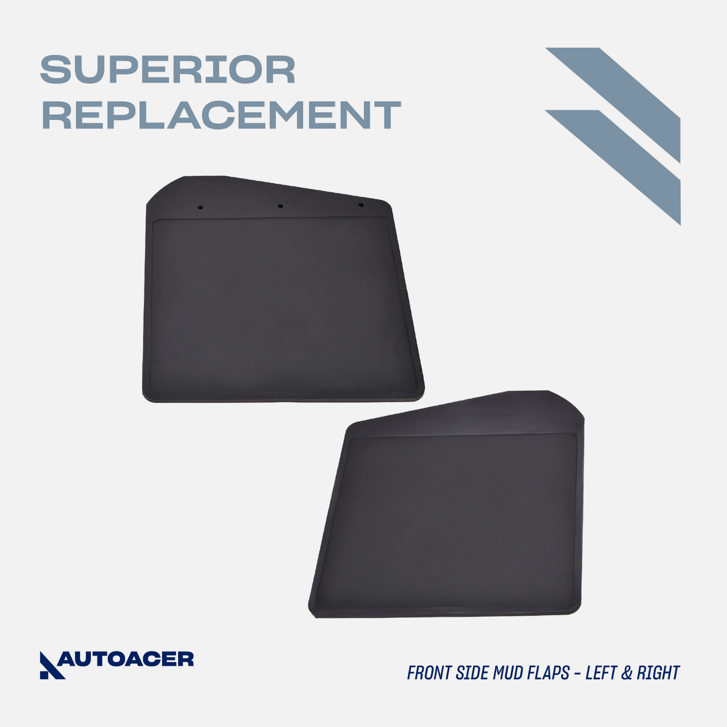 AUTOACER -4p Front & Rear Original Rubber MudFlaps For LAND ROVER DEFENDER 83-16