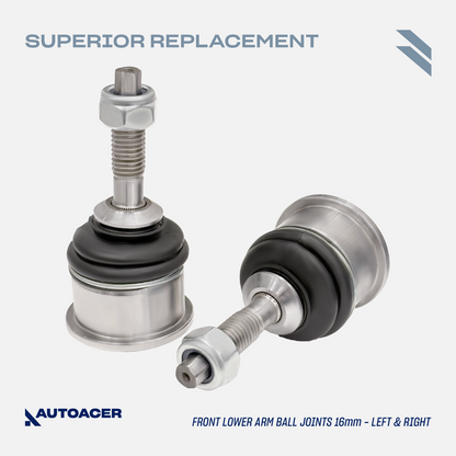AUTOACER 10p Front Suspension Arms Ball Joints Bushes Links Tie Rods For Ford LS