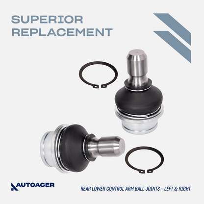AUTOACER - 4p Rear Upper & Lower Control Arm Ball Joints For Pathfinder 2.5 3.0L