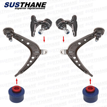 12p Front Lower Control Arms Ball Joints, PU Bushes, Links Tie Rods Boot for BMW