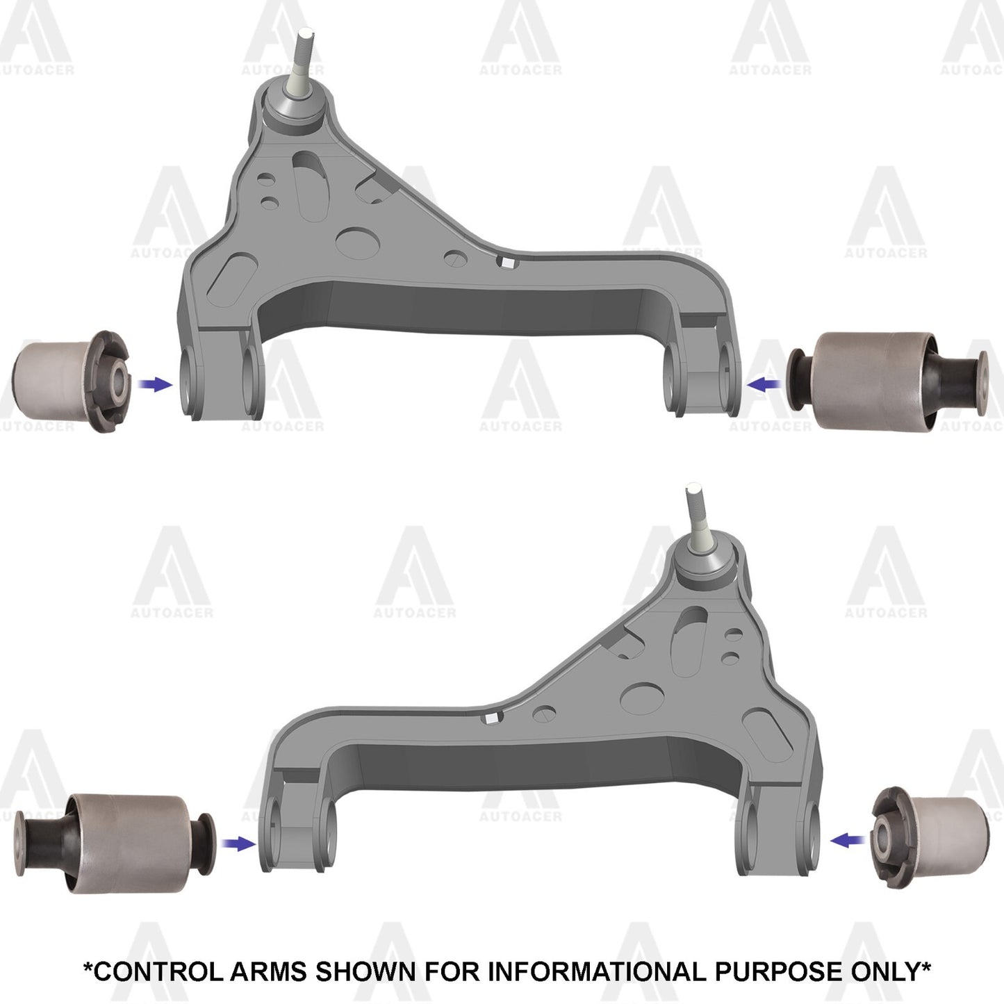 AUTOACER - 4pc Front Lower Control Arm Bushing Kit For Ford Explorer Mountaineer