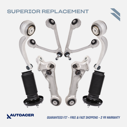 AUTOACER -16p Front Upper Lower Control /Trailing Arms & Strut Mounts for Jaguar