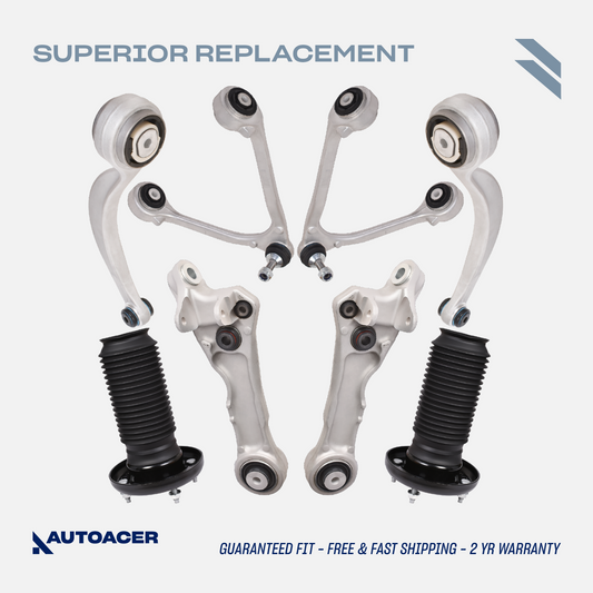 AUTOACER -16p Front Upper Lower Control /Trailing Arms & Strut Mounts for Jaguar
