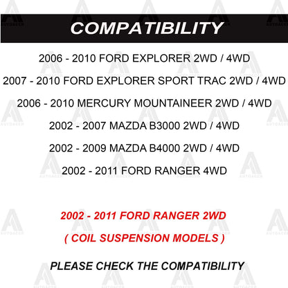 AUTOACER - 2pc Front Lower Control Arm Ball Joint Kit For Ford Explorer 2WD/ 4WD