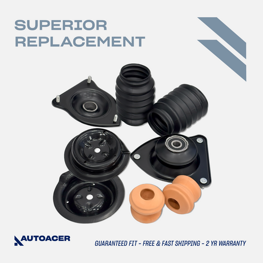 AUTOACER - 8 pcs Front Strut Mount Bearing Boot & Spring Seat Kit For MINI 01-08