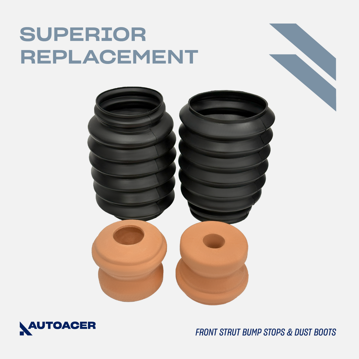 AUTOACER - 8 pcs Front Strut Mount Bearing Boot & Spring Seat Kit For MINI 01-08