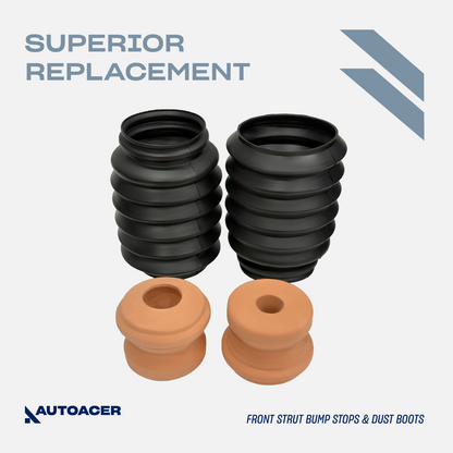 AUTOACER - 8 pcs Front Strut Mount Bearing Boot & Spring Seat Kit For MINI 01-08