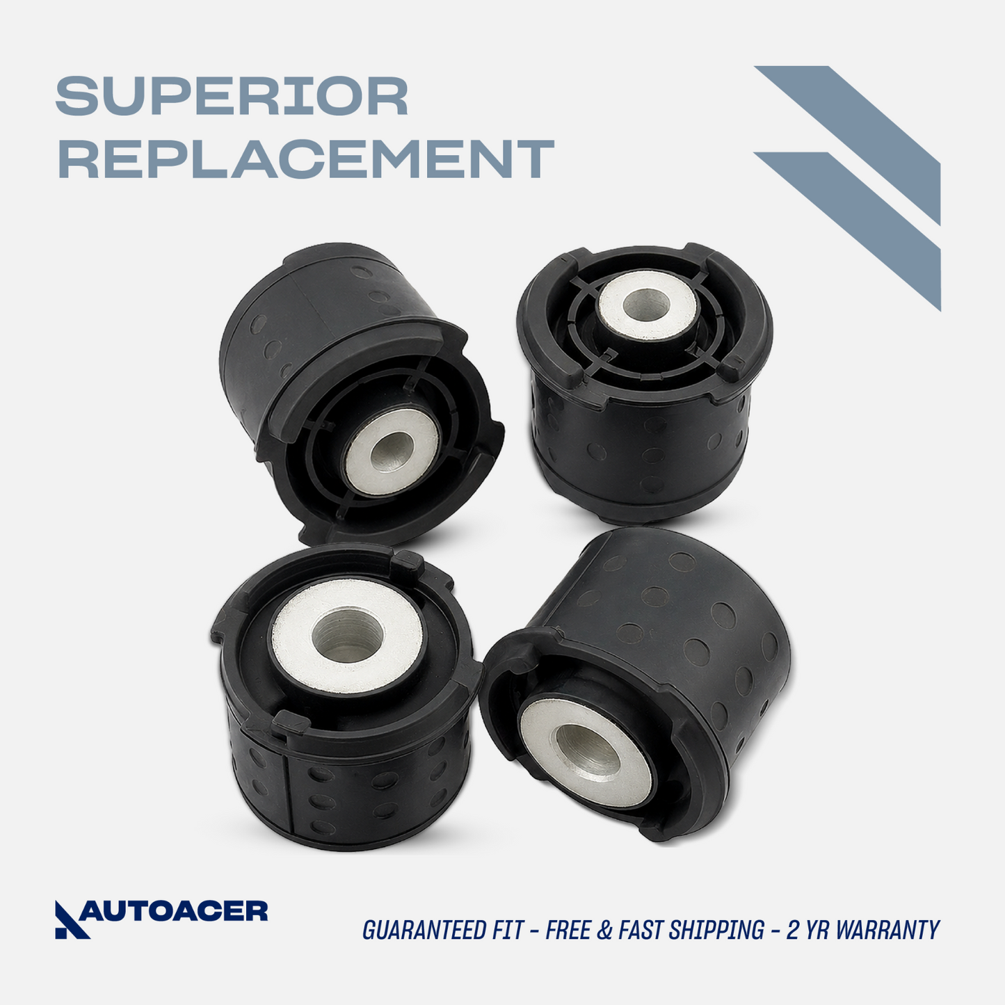 AUTOACER -4pc Rear Axle Subframe Bushing Kit For BMW 3 SERIES E46 & X3 E83 98-07