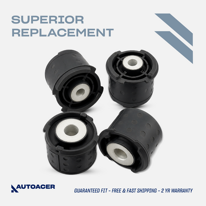 AUTOACER -4pc Rear Axle Subframe Bushing Kit For BMW 3 SERIES E46 & X3 E83 98-07