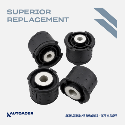 AUTOACER 14p Rear Axle Trailing Subframe Diff Control Arm Bushes Kit For BMW E46