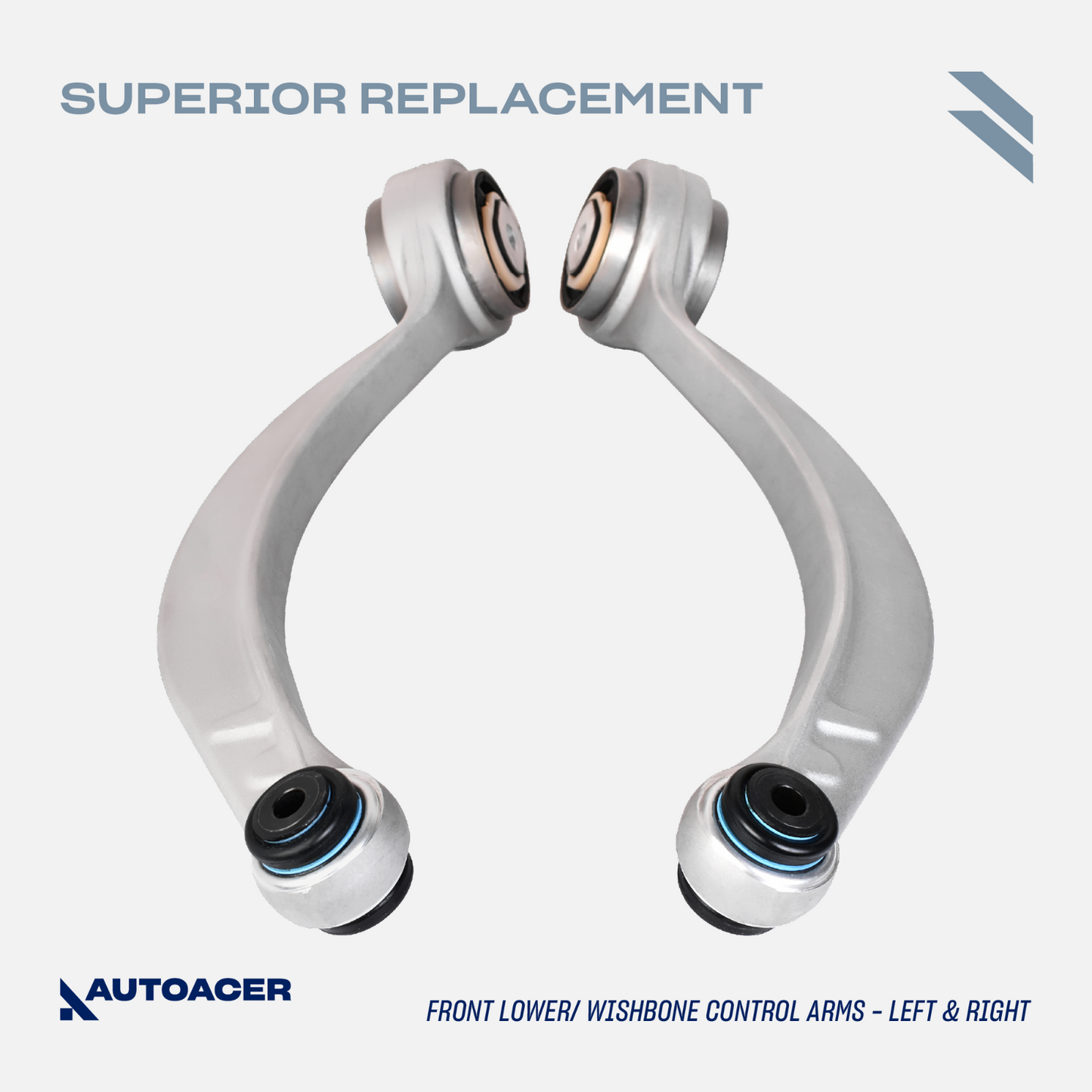 AUTOACER 10p Front Control Wishbone Arms & Trailing Arm Bushes For JAGUAR XJ XK