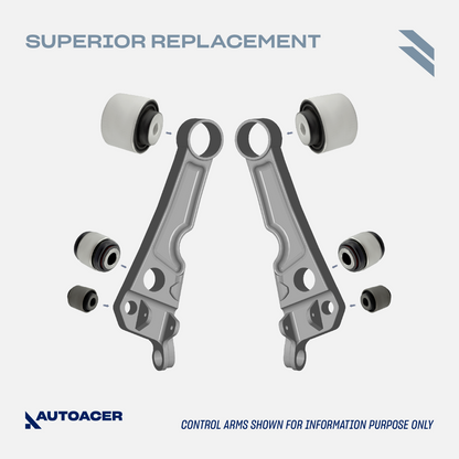 AUTOACER 10p Front Control Wishbone Arms & Trailing Arm Bushes For JAGUAR XJ XK