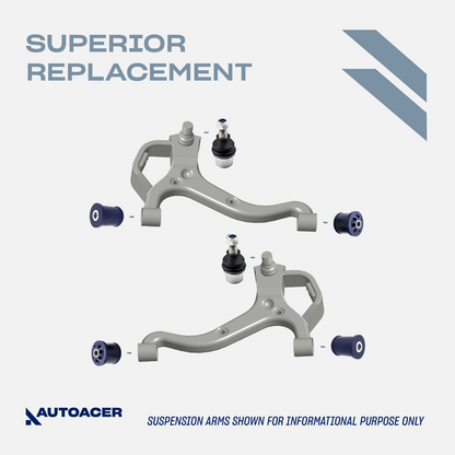 AUTOACER 14p Front Control Arm & Sway Bar PU Upgrade Kit + Ball Joints For LR3/4