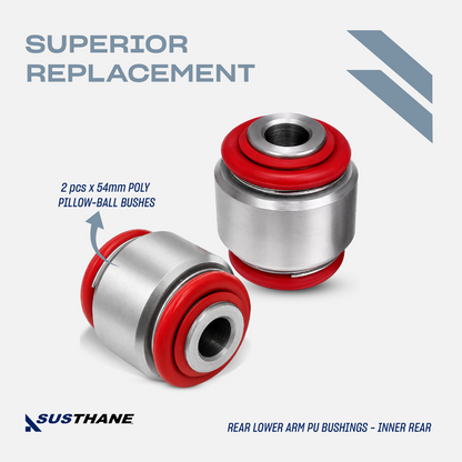 AUTOACER -6pc Rear Lower Control Arm Poly Bushing Kit For JAGUAR S-Type XK XF XJ