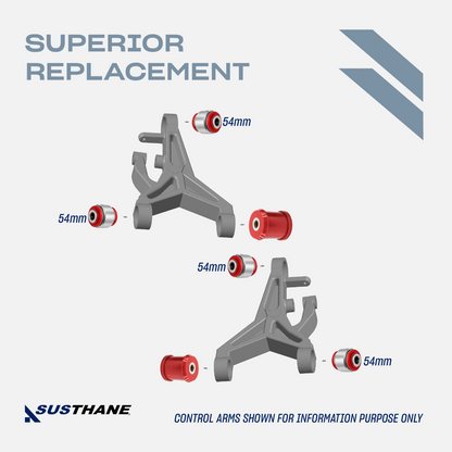 AUTOACER -6pc Rear Lower Control Arm Poly Bushing Kit For JAGUAR S-Type XK XF XJ