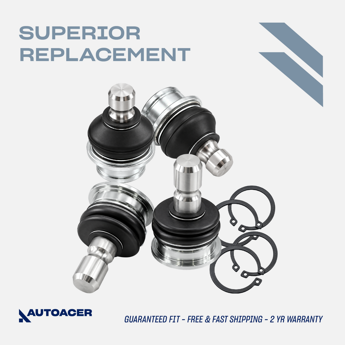 AUTOACER - 4pc Rear Suspension Ball Joints For Nissan Pathfinder R51 Armada QX56