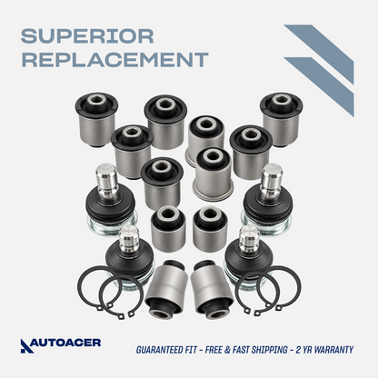 AUTOACER 16pc All Rear Control Arm Bushes Ball Joints for Pathfinder QX56 Armada