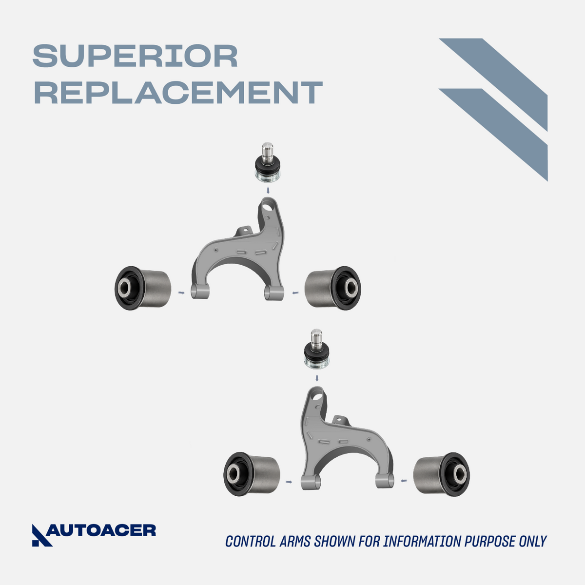 AUTOACER 16pc All Rear Control Arm Bushes Ball Joints for Pathfinder QX56 Armada