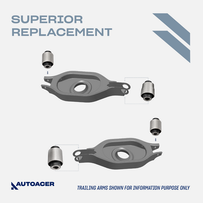 AUTOACER 12p Rear Control Trailing Knuckle Arm Bushes For Pathfinder Armada QX56