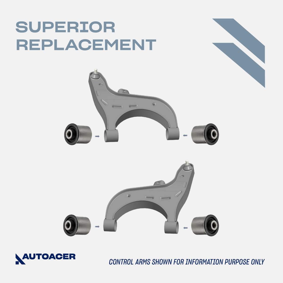 AUTOACER 12p Rear Control Trailing Knuckle Arm Bushes For Pathfinder Armada QX56