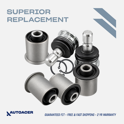 AUTOACER 6p Rear Lower Control Arm Bushes Ball Joints for Pathfinder QX56 Armada