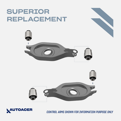 AUTOACER 4p Rear Trailing Arm & Knuckle Bushes For Nissan Pathfinder Armada QX56