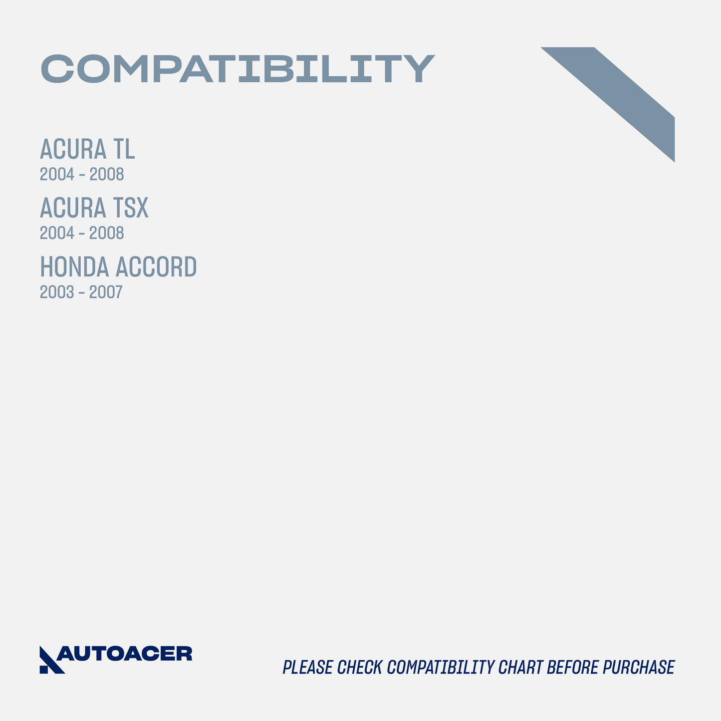 AUTOACER - 6p Front Lower Control Arm Bushing Kit for Acura TL TSX 2004 - 2008 & Honda Accord 2003 - 2007
