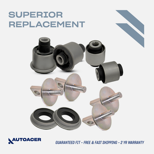 AUTOACER - 4p Rear Trailing Control Arm Bushings for Honda Civic Hatchback 2005 - 2011, Saloon / Sedan 2005 - 2016