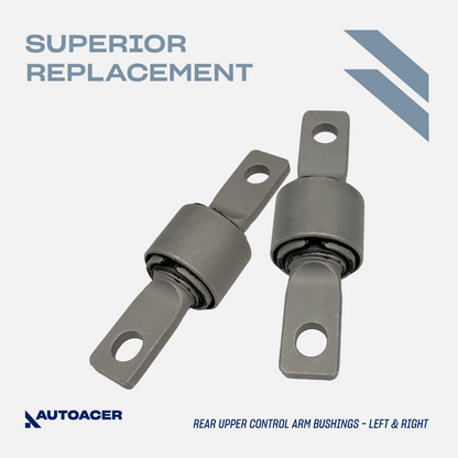 AUTOACER - 10p Rear Upper Control Arm Bushings, Lower Trailing Bushings W/ Metal Washers & Clamps, Sway / Stabilizer Bar Links For Honda Civic Hatchback 2005-2011, Civic Saloon 2006-2016