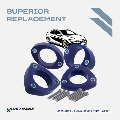 AUTOACER - 4p Front & Rear Leveling Lift Kit 1.6" PU Spacers for Honda Civic Sedan 2000 - 2005, CR-V 2001 - 2006, RSX 2001 - 2006, Element 2003 - 2011