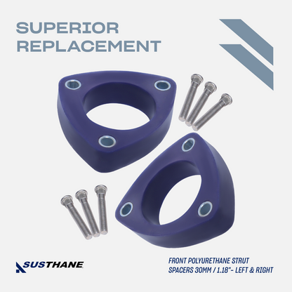 AUTOACER - 4p Front & Rear Leveling Lift Kit 1.6" PU Spacers for Honda Civic Sedan 2000 - 2005, CR-V 2001 - 2006, RSX 2001 - 2006, Element 2003 - 2011