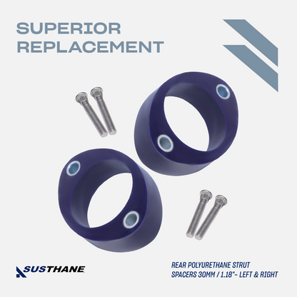 AUTOACER - 4p Front & Rear Leveling Lift Kit 1.6" PU Spacers for Honda Civic Sedan 2000 - 2005, CR-V 2001 - 2006, RSX 2001 - 2006, Element 2003 - 2011