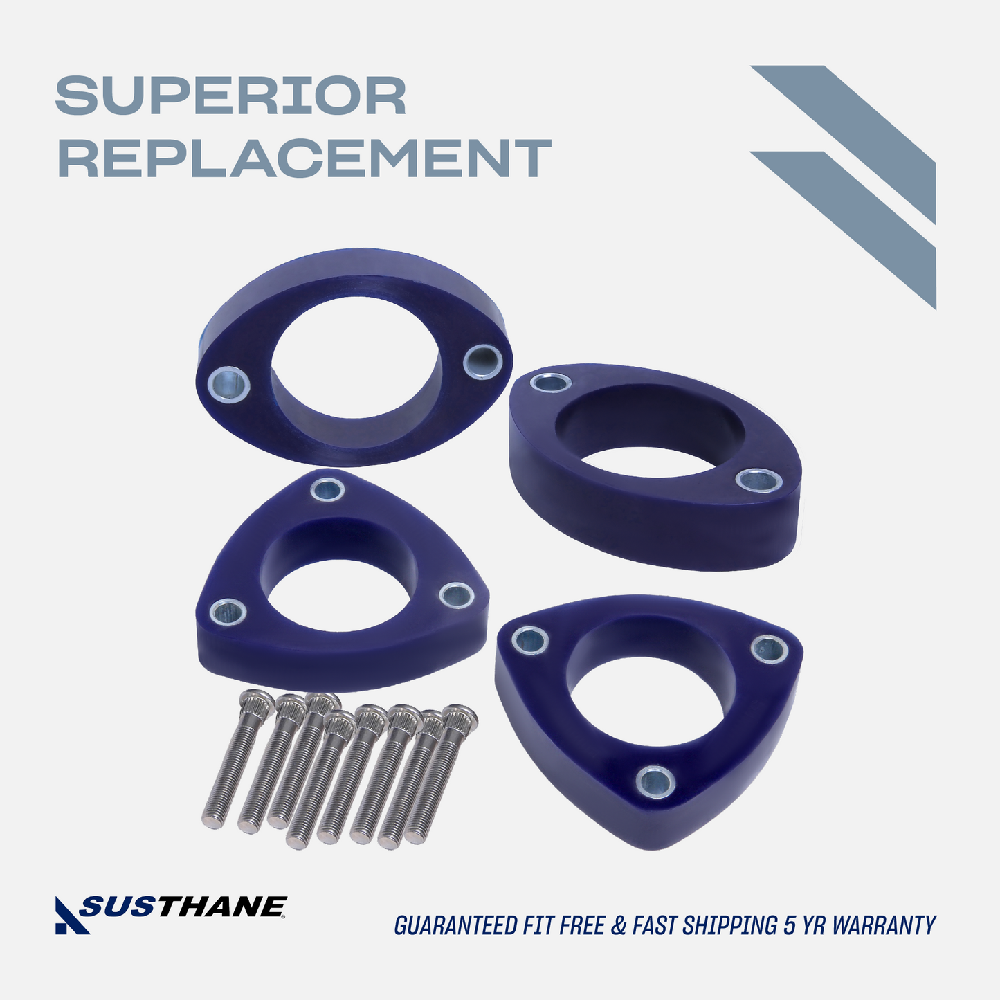 AUTOACER - 4p Front & Rear Leveling Lift Kit 1.6" PU Spacers for Honda Civic Sedan 2000 - 2005, CR-V 2001 - 2006, RSX 2001 - 2006, Element 2003 - 2011