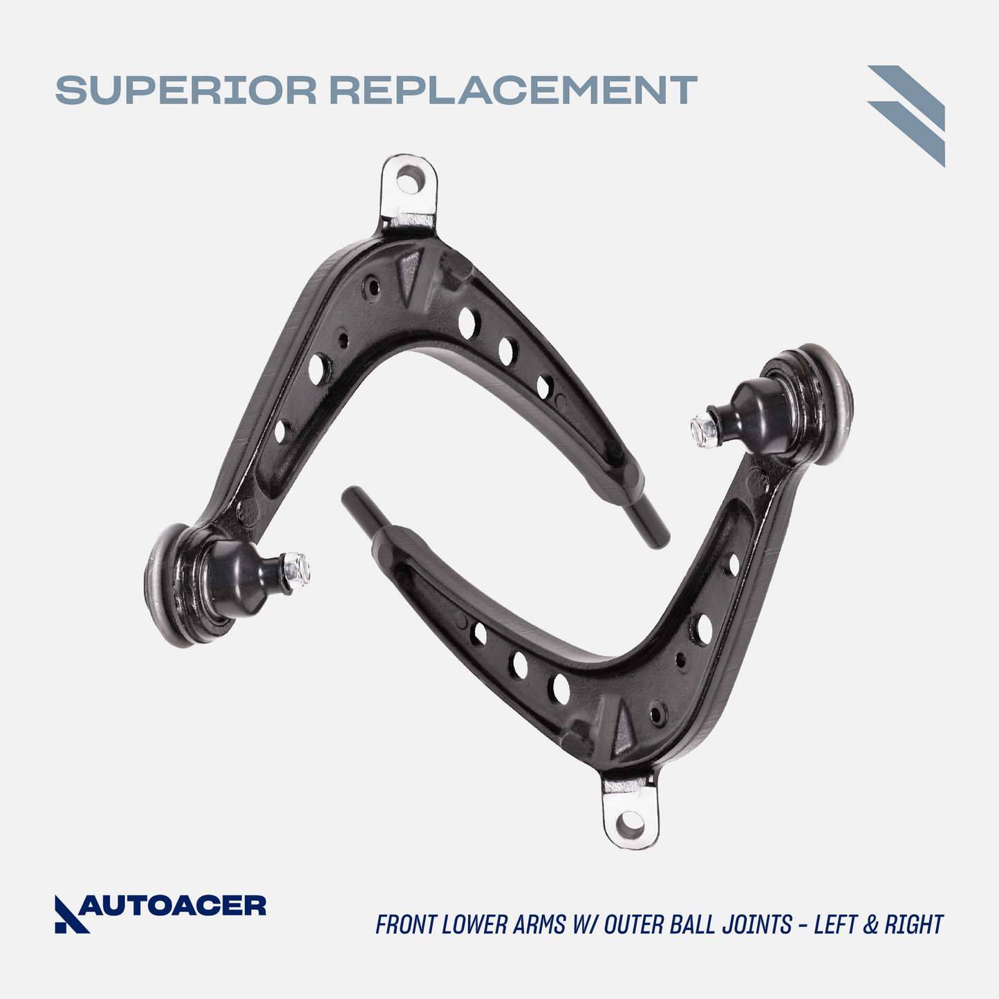 AUTOACER - 6p Front Lower Control Arms, Inner Ball Joints & Bushings For BMW E46 325xi 330xd 330xi 2000 - 2005