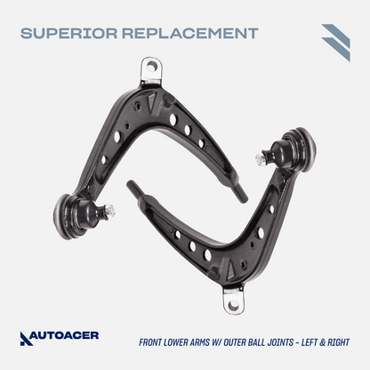 AUTOACER - 6p Front Lower Control Arms, Inner Ball Joints & Bushings For BMW E46 325xi 330xd 330xi 2000 - 2005