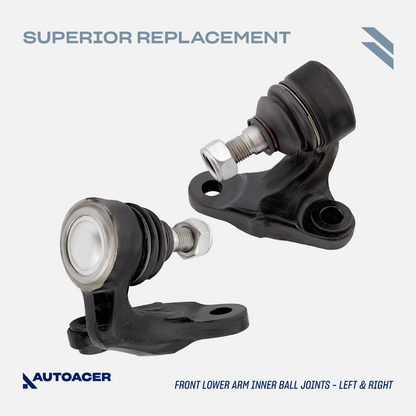 AUTOACER - 6p Front Lower Control Arms, Inner Ball Joints & Bushings For BMW E46 325xi 330xd 330xi 2000 - 2005