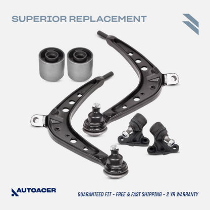 AUTOACER - 6p Front Lower Control Arms, Inner Ball Joints & Bushings For BMW E46 325xi 330xd 330xi 2000 - 2005