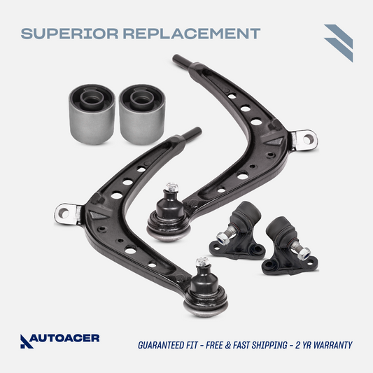 AUTOACER - 6p Front Lower Control Arms, Inner Ball Joints & Bushings For BMW E46 325xi 330xd 330xi 2000 - 2005